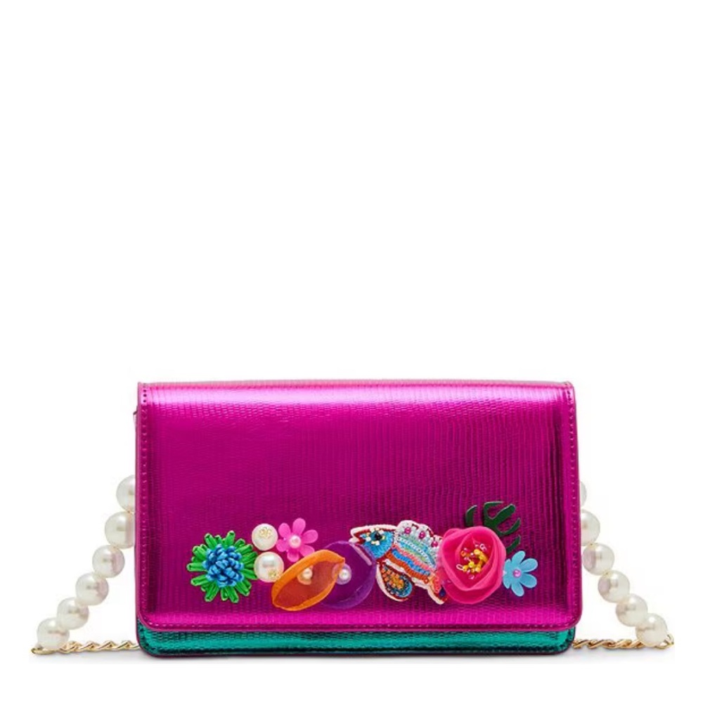 NEW Betsey Johnson 3D Fish & Floral
Catch Of The Day Faux Pearl Crossbody Bag 🐟